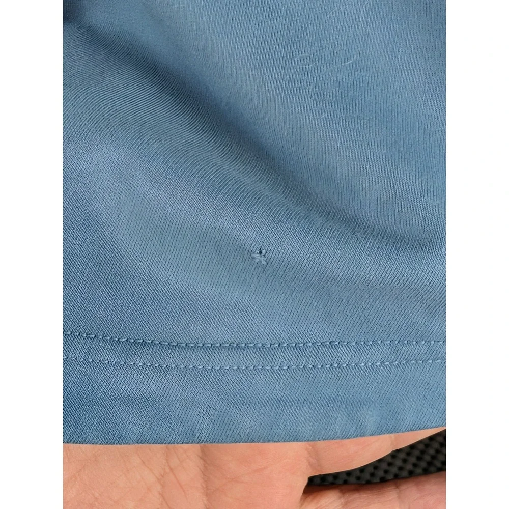 Lululemon Inner Glow French Terry Shorts Blue Size 4 Drawstring Activewear